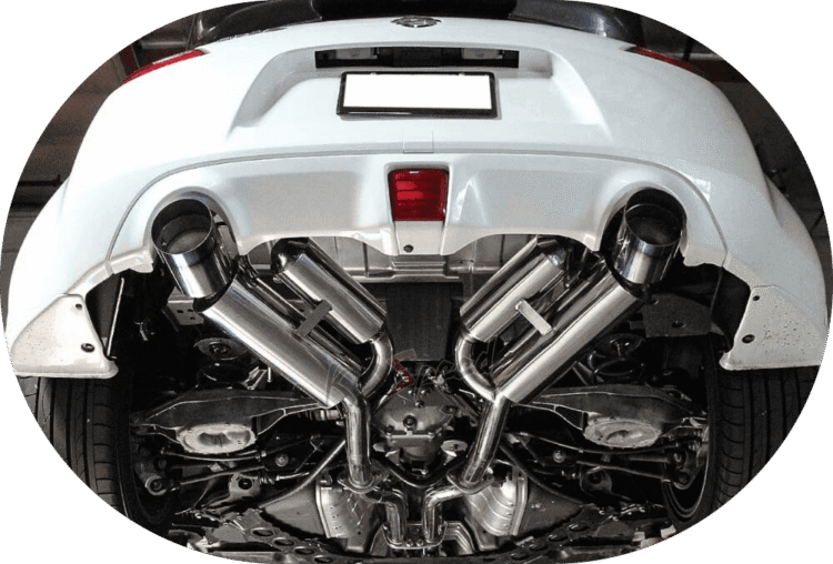 nissan JDM 370z Cat-back Exhaust Illustration1