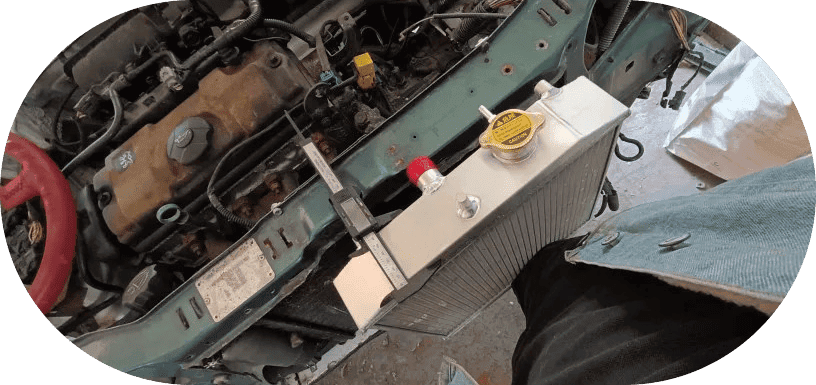 Honda civic radiator illustration